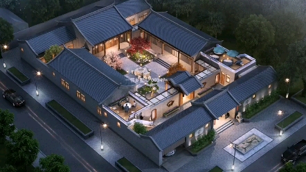 一住乡墅专注于农村自建房别墅民宿设计施工一站式盖房服务,项目位于安徽淮北,建筑风格为中式四合院,面宽26米,进深37米,建筑面积549平,施工报价96万