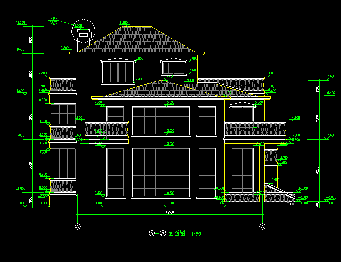 欧式别墅设计全套CAD建筑图